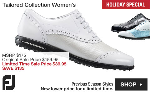 FJ Tailored Collection Women's Spikeless Golf Shoes - CLOSEOUTS