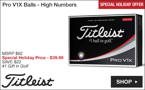 Titleist Pro V1X Golf Balls - High Numbers - Special Holiday Offer