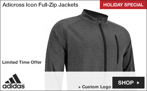 Adidas Adicross Icon Full-Zip Golf Jackets - HOLIDAY SPECIAL