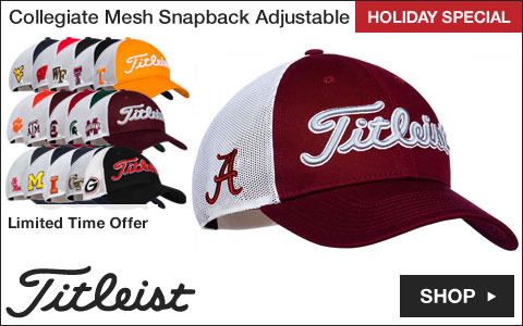 Titleist Collegiate Mesh Snapback Adjustable Golf Hats - HOLIDAY SPECIAL