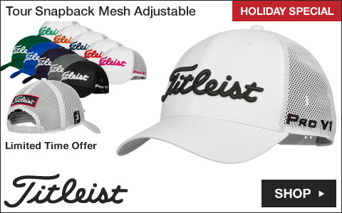 Titleist Tour Snapback Mesh Adjustable Golf Hats - HOLIDAY SPECIAL