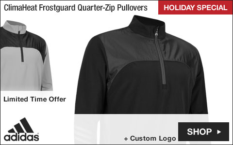 Adidas ClimaHeat Frostguard Quarter-Zip Golf Pullovers - HOLIDAY SPECIAL