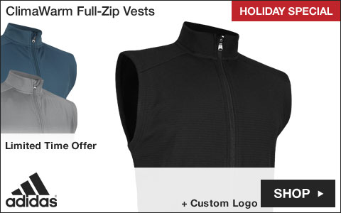 Adidas ClimaWarm Full-Zip Golf Vests - HOLIDAY SPECIAL