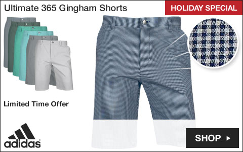 Adidas Ultimate 365 Gingham Golf Shorts - HOLIDAY SPECIAL