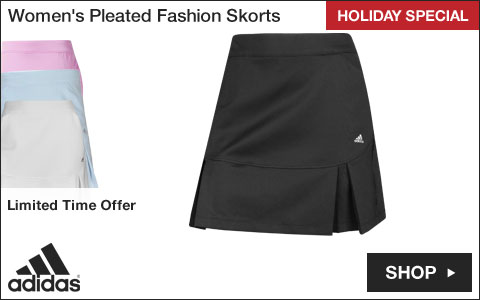 Adidas Women's Pleated Fashion Golf Skorts - HOLIDAY SPECIAL