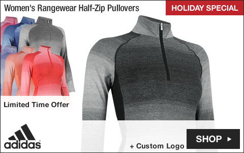 Adidas Women's Rangewear Half-Zip Golf Pullovers - HOLIDAY SPECIAL