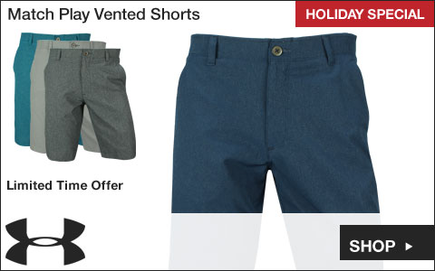 Under Armour 	Match Play Vented Golf Shorts  - HOLIDAY SPECIAL