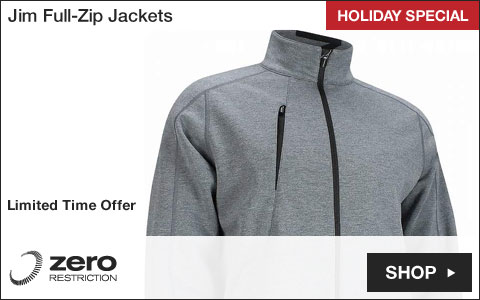 Zero Restriction Jim Full-Zip Golf Jackets - HOLIDAY SPECIAL