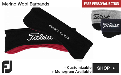 Titleist Merino Wool Golf Earbands - Assorted - Free Personalization