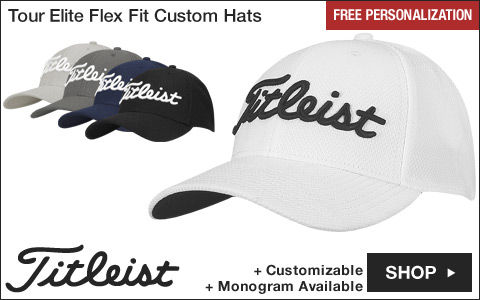 Titleist Tour Elite Flex Fit Custom Golf Hats - Free Personalization