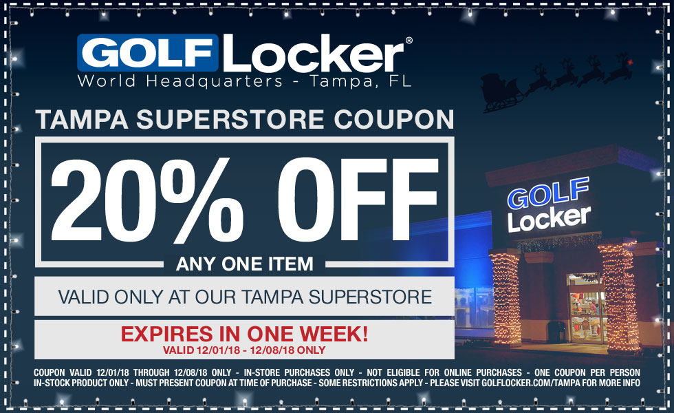 Golf Locker Tampa Coupon