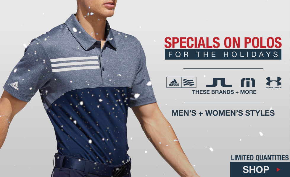 Specials on Polos for the Holidays at Golf Locker