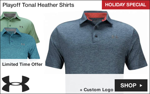 Under Armour Playoff Tonal Heather Golf Shirts - HOLIDAY SPECIAL