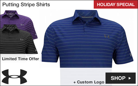 Under Armour Putting Stripe Golf Shirts - HOLIDAY SPECIAL