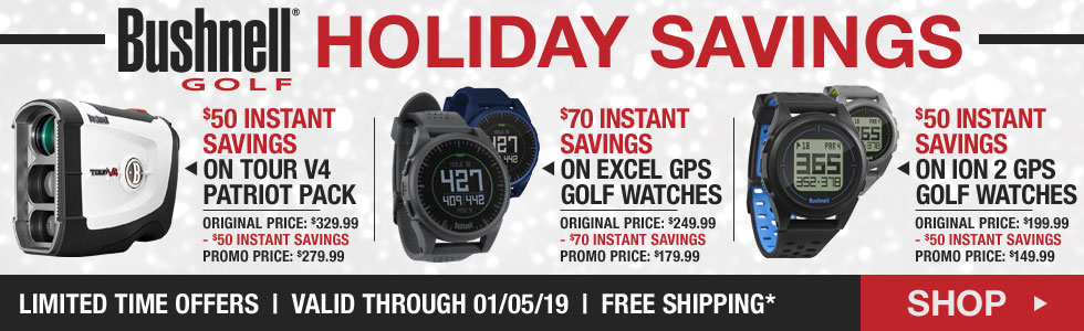 Bushnell Holiday Savings at Golf Locker - Limited Time Offers