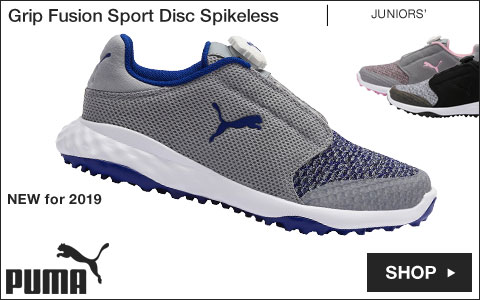 PUMA Grip Fusion Sport Disc Spikeless Junior Golf Shoes