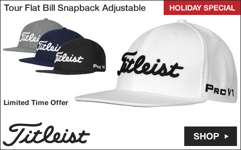 Titleist Tour Flat Bill Snapback Adjustable Golf Hats - HOLIDAY SPECIAL