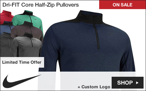 Nike Dri-FIT Core Half-Zip Golf Pullovers - ON SALE