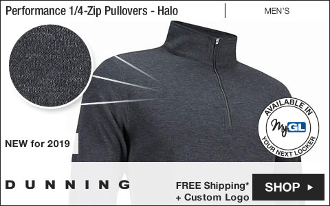 Dunning Performance Quarter-Zip Golf Pullovers - Halo