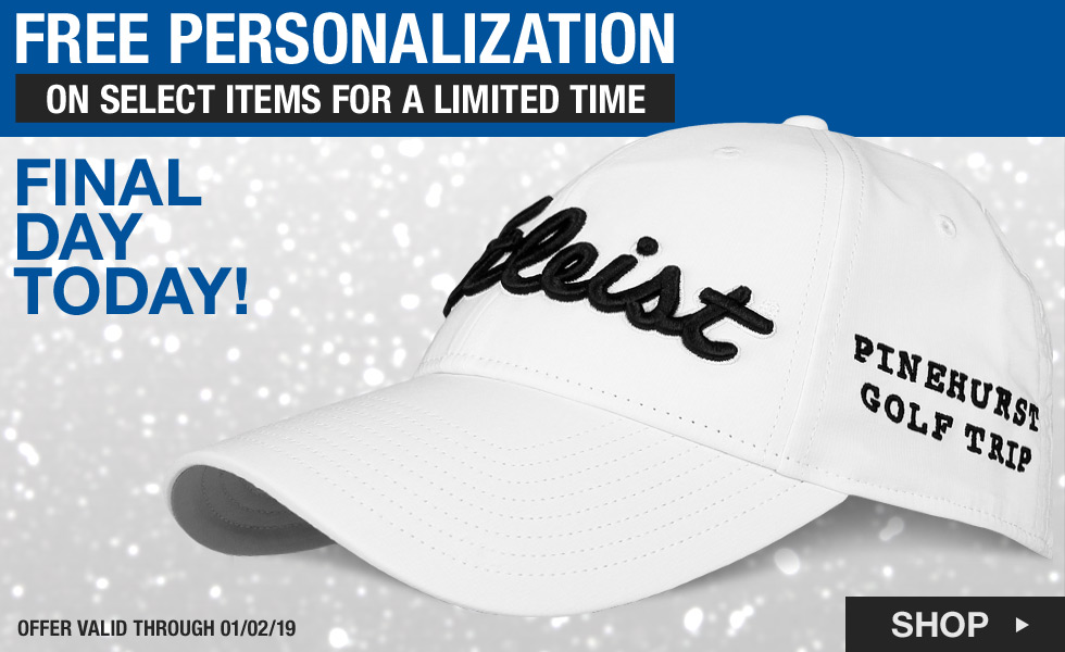 Free Personalization for the Holidays at Golf Locker