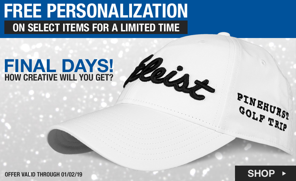 Free Personalization for the Holidays at Golf Locker