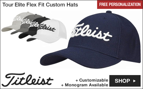 Titleist Tour Elite Flex Fit Custom Golf Hats - Free Personalization