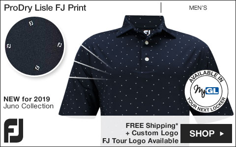 FJ ProDry Lisle FJ Print Golf Shirts - Juno Beach Collection - FJ Tour Logo Available