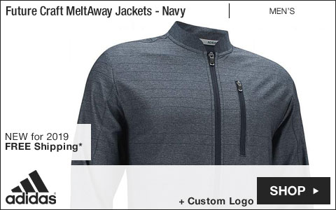 Adidas Future Craft MeltAway Full-Zip Golf Jackets - Collegiate Navy