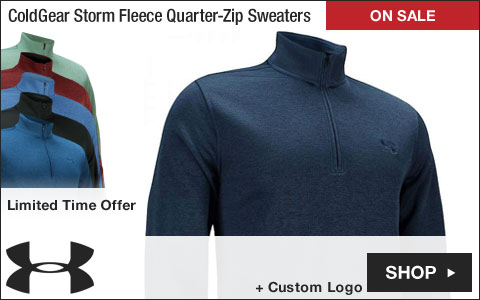 Under Armour ColdGear Storm Fleece Quarter-Zip Golf Sweaters - ON SALE