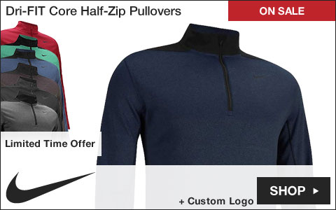 Nike Dri-FIT Core Half-Zip Golf Pullovers - ON SALE