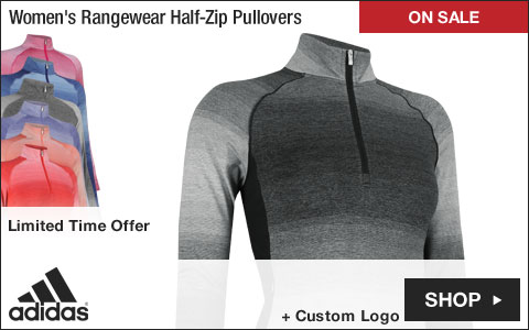 Adidas Women's Rangewear Half-Zip Golf Pullovers - ON SALE