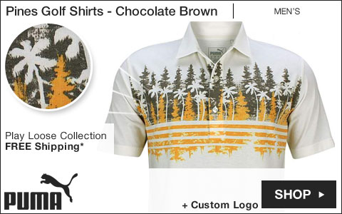 Puma Pines Golf Shirts - Chocolate Brown - Play Loose Collection