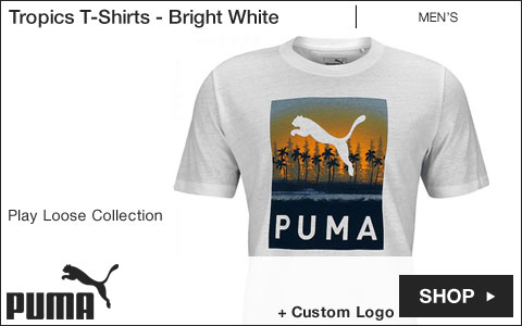 Puma Tropics Golf T-Shirts - Bright White - Play Loose Collection