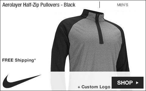 Nike Dri-FIT Statement Half-Zip Golf Pullovers - Blue Void