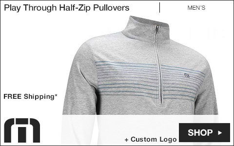 Travis Mathew Play Through Half-Zip Golf Pullovers