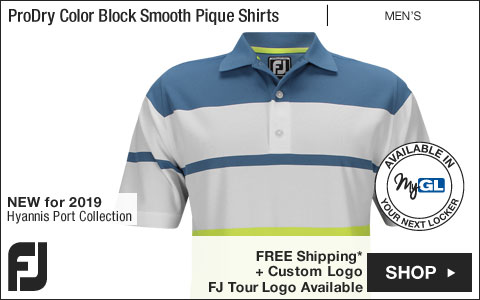 FJ ProDry Color Block Smooth Pique Golf Shirts - Athletic Fit - Hyannis Port Collection - FJ Tour Logo Available