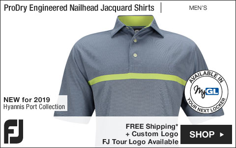 FJ ProDry Engineered Nailhead Jacquard Golf Shirts - Hyannis Port Collection - FJ Tour Logo Available