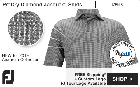 FJ ProDry Diamond Jacquard Golf Shirts - Anaheim Collection - FJ Tour Logo Available