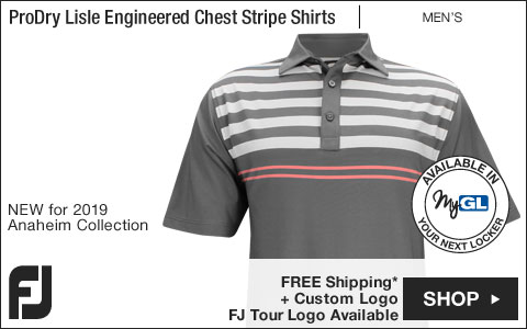 FJ ProDry Lisle Engineered Chest Stripe Golf Shirts - Anaheim Collection - FJ Tour Logo Available