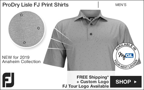 FJ ProDry Lisle FJ Print Golf Shirts - Anaheim Collection - FJ Tour Logo Available