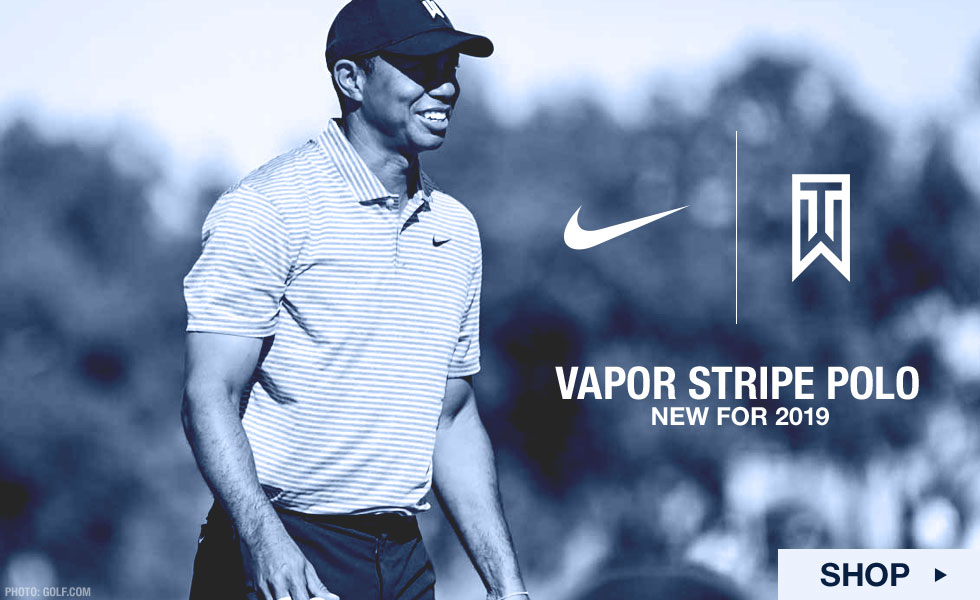 Nike Tiger Woods Dri-FIT Tiger Woods Vapor Stripe Golf Shirts