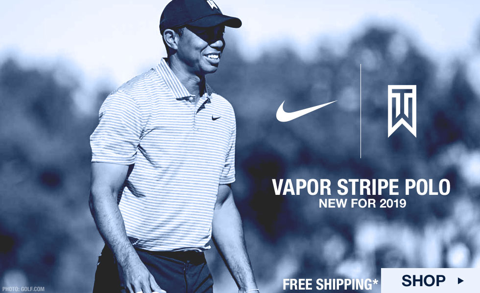 Nike Tiger Woods Dri-FIT Tiger Woods Vapor Stripe Golf Shirts