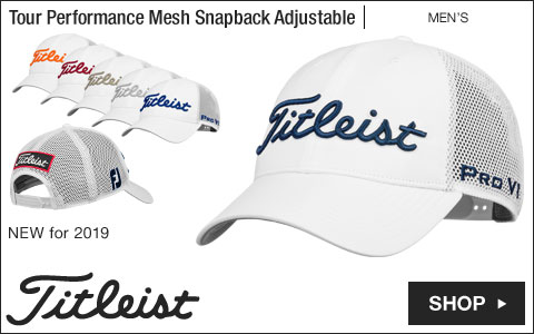 Titleist 	Tour Performance Mesh Snapback Adjustable Golf Hats