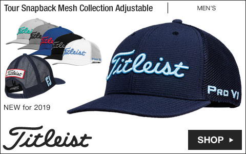 Titleist Tour Snapback Mesh Collection Adjustable Golf Hats