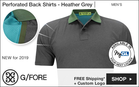 G/Fore Perforated Back Golf Shirts - Heather Grey