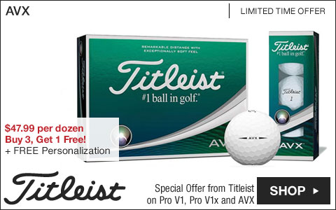 Titleist AVX Personalized Golf Balls - Buy 3, Get 1 Free