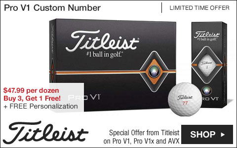 Titleist Pro V1 Custom Number Personalized Golf Balls - Buy 3, Get 1 Free