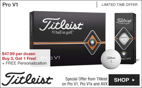 Titleist Pro V1 Personalized Golf Balls - Buy 3, Get 1 Free