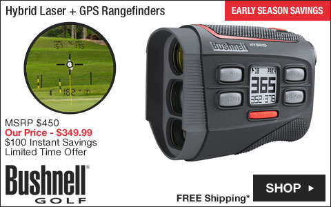 Bushnell Hybrid Laser + GPS Golf Rangefinders - ON SALE