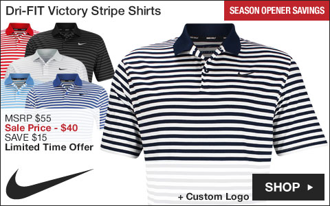 Nike Dri-FIT Victory Stripe Golf Shirts